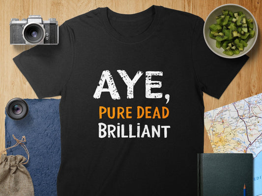 Physical Item S / Black Funny Scottish Aye Pure Dead Brilliant T-Shirts