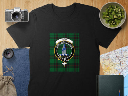 Physical Item S / Black Ged Clan Durat Ditat Placet Scottish T-Shirt