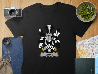 Physical Item S / Black Lyons Surname Irish Heraldry Unisex T-Shirt