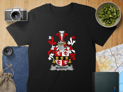 Physical Item S / Black Murphy Surname Irish Heraldry Unisex T-Shirt