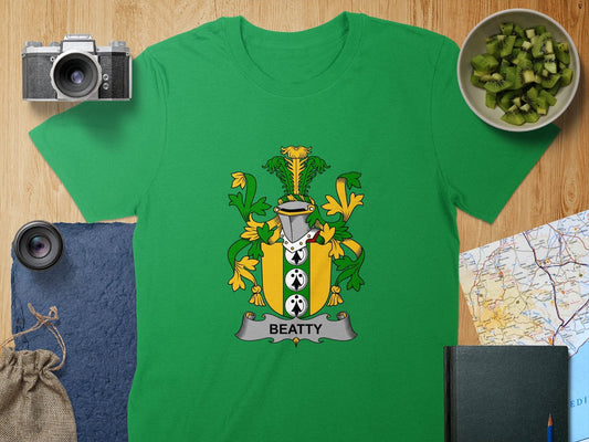 Physical Item S / Irish Green Beatty Surname Irish Heraldic Unisex T-Shirt