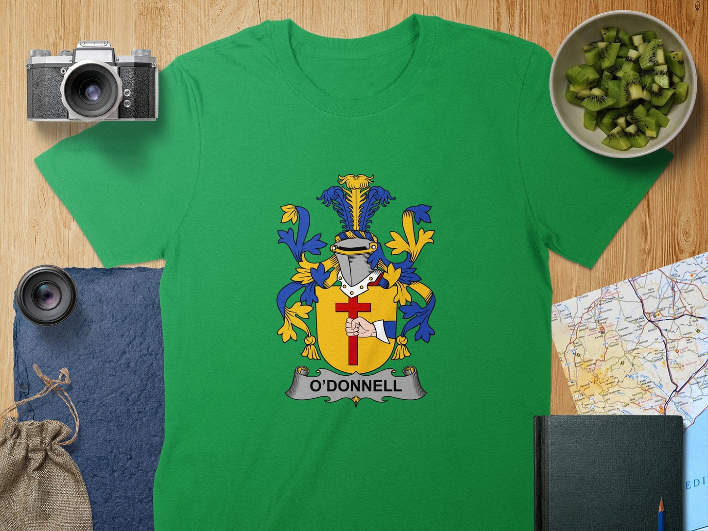 Physical Item S / Irish Green ODonnell Surname Irish Heraldry Unisex T-Shirt