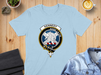 Physical Item S / Light Blue Kennedy Avise La Fin Crest Unisex T-Shirt