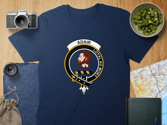 Physical Item S / Navy Adair Clan Crest Scottish Unisex T-Shirt