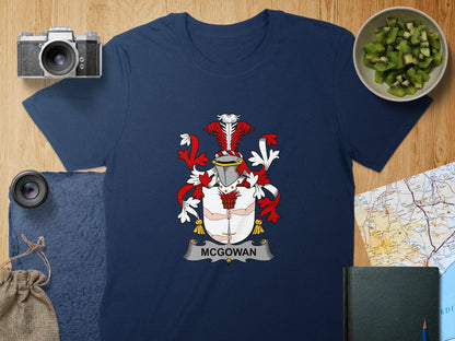 Physical Item S / Navy McGowan Surname Irish Heraldry Unisex T-Shirt