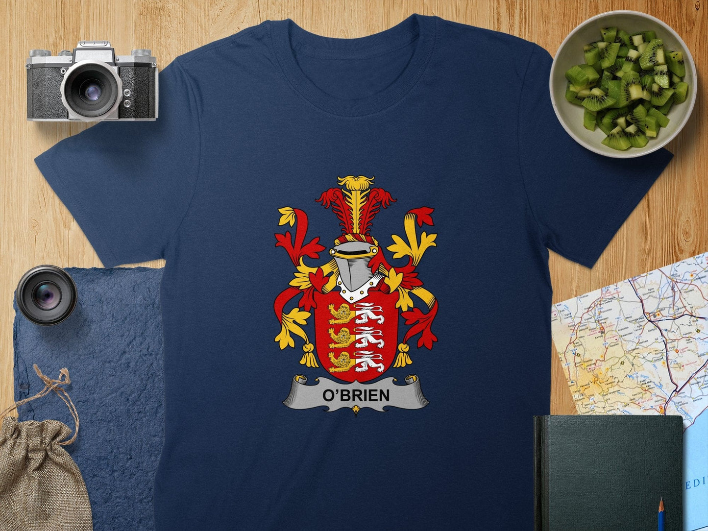 Physical Item S / Navy O'Brien Surname Irish Heraldry Unisex T-shirt