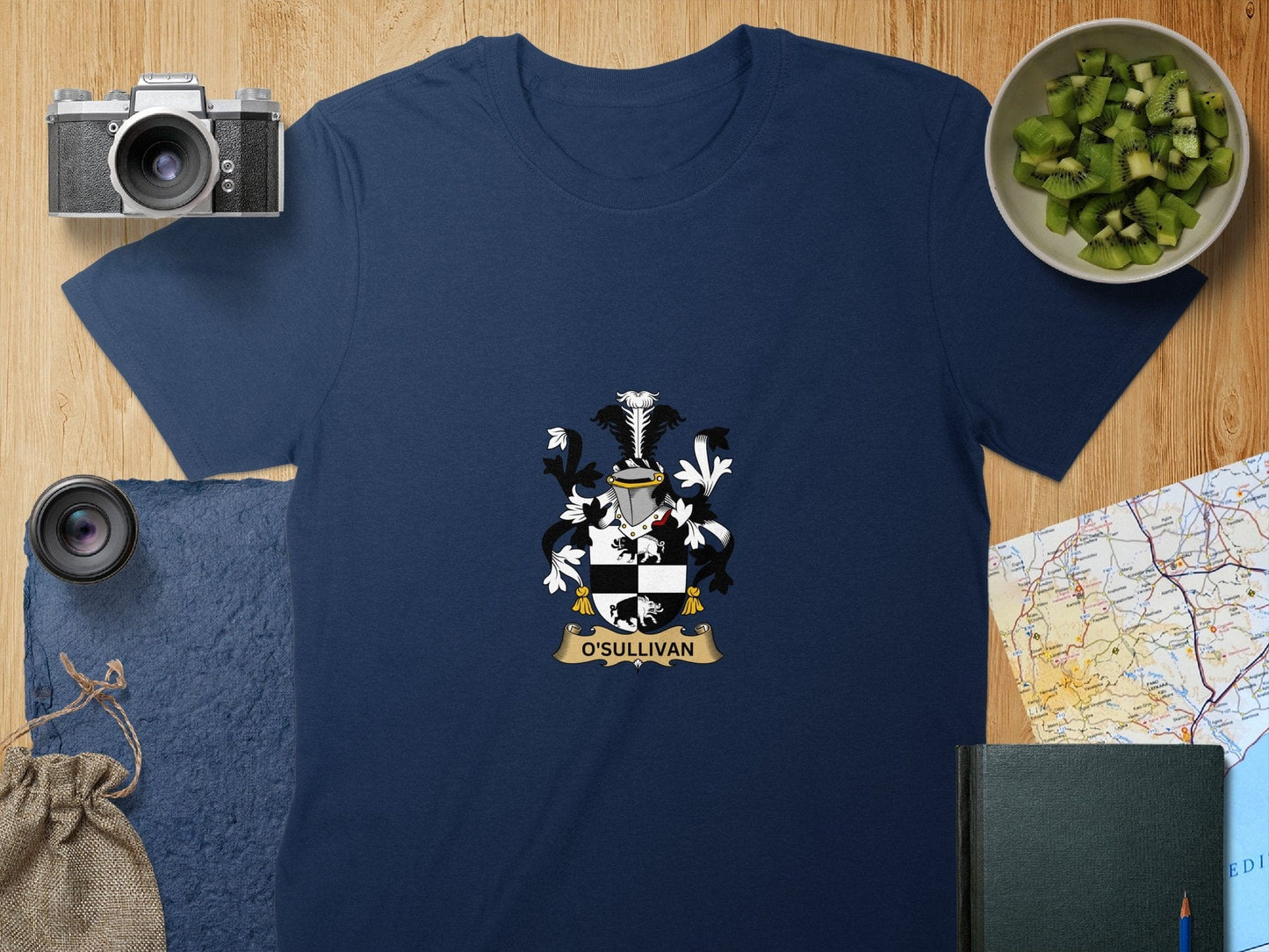 Physical Item S / Navy O'Sullivan Surname Irish Heraldry Unisex T-Shirt