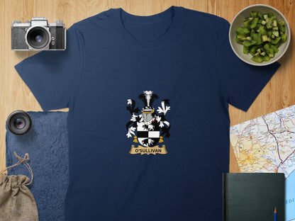 Physical Item S / Navy O'Sullivan Surname Irish Heraldry Unisex T-Shirt