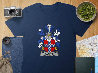 Physical Item S / Navy Taaffe Surname Irish Heraldry Unisex T-Shirt