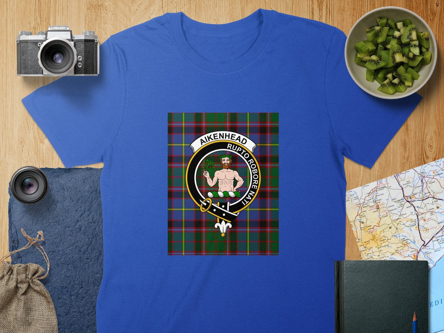 Physical Item S / Royal Aikenhead Clan Scottish Tartan Crest Unisex T-Shirt