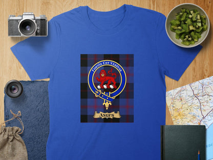 Physical Item S / Royal Angus Clan Scottish Tartan Crest Unisex T-Shirt