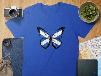 Physical Item S / Royal Butterfly Graphic Scottish Unisex T-Shirts