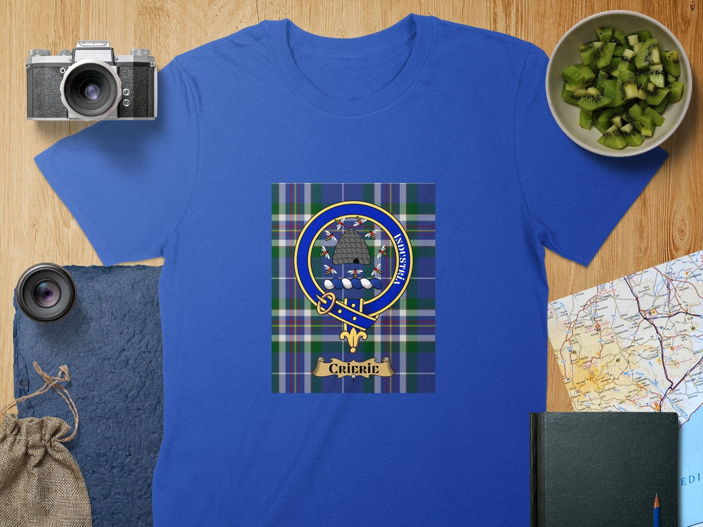 Physical Item S / Royal Cameron Clan Scottish Tartan Crest Unisex T-Shirt