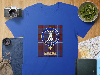 Physical Item S / Royal Carfrae Clan Scottish Tartan Crest Unisex T-Shirt