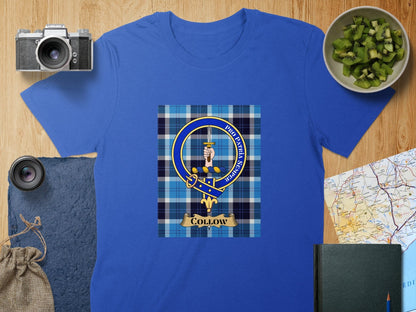 Physical Item S / Royal Collow Clan Scottish Tartan Crest Unisex T-Shirt