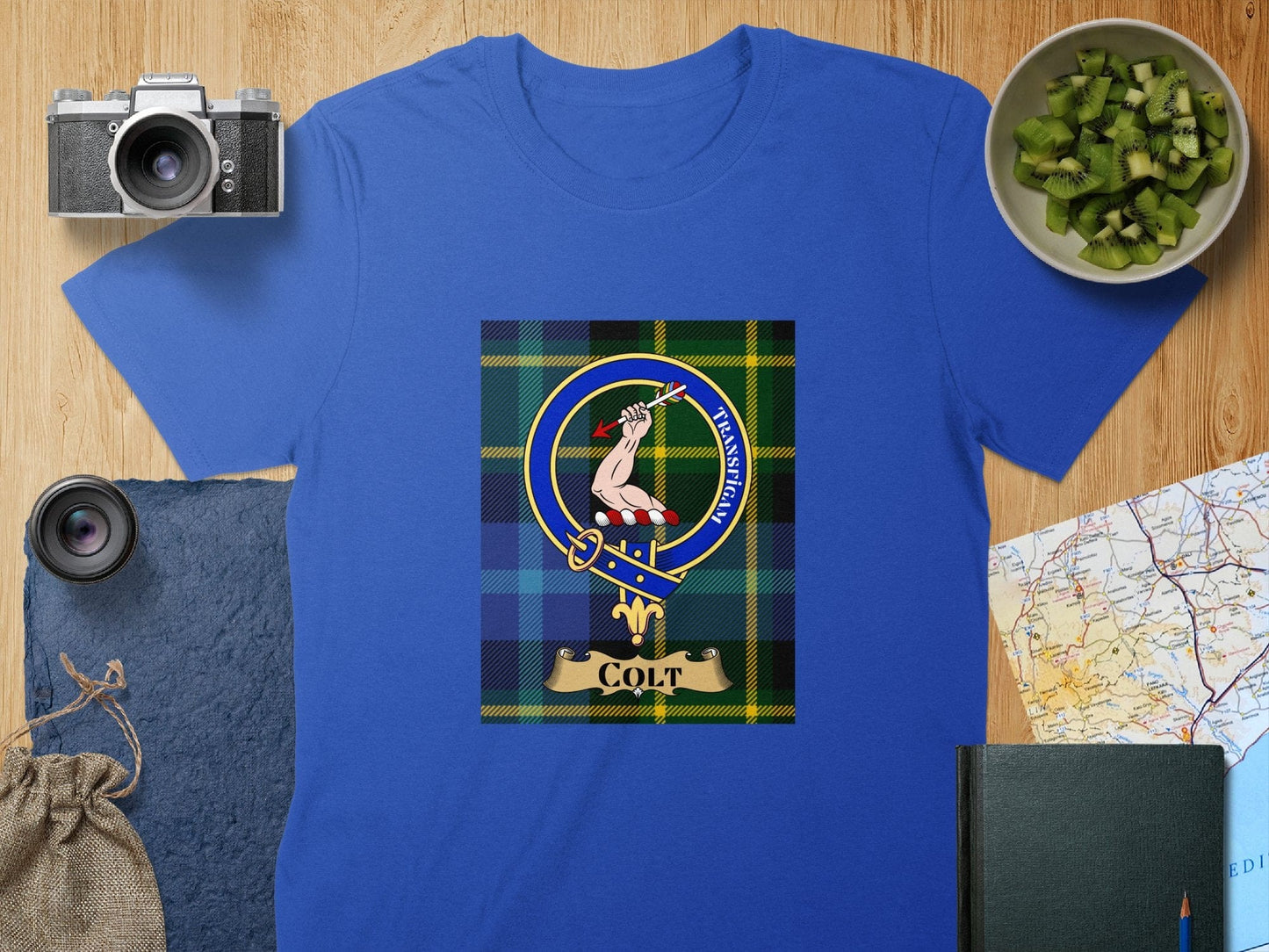 Physical Item S / Royal Colt Clan Scottish Tartan Crest Unisex T-Shirt