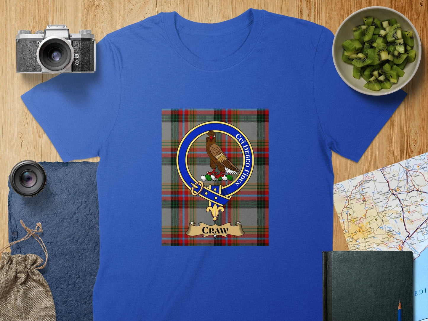 Physical Item S / Royal Craw Clan Scottish Tartan Crest Unisex T-Shirt