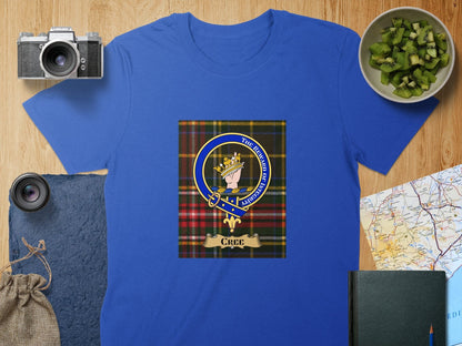 Physical Item S / Royal Cree Clan Scottish Tartan Crest Unisex T-Shirt