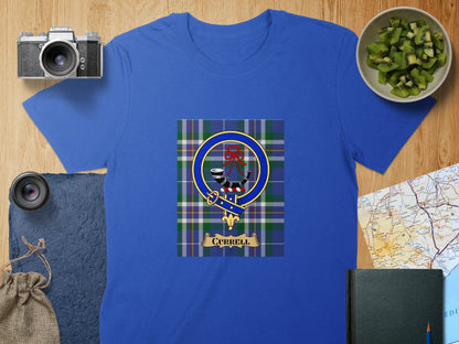 Physical Item S / Royal Currell Clan Scottish Tartan Crest Unisex T-Shirt