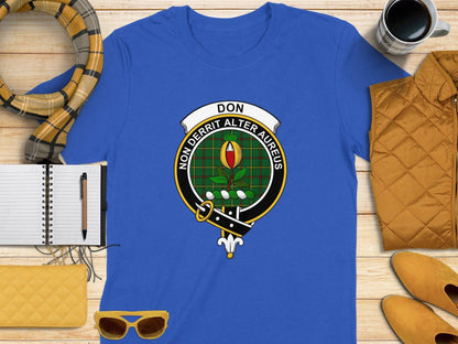 Physical Item S / Royal Don Clan Scottish Tartan Crest T-Shirt