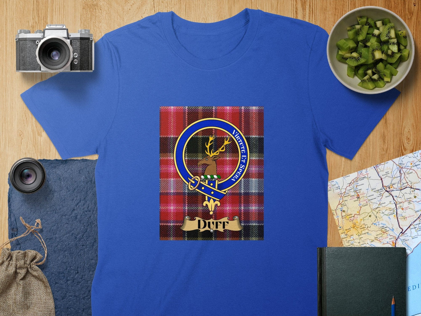 Physical Item S / Royal Duff Clan Scottish Tartan Crest Unisex T-Shirt