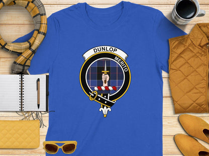Physical Item S / Royal Dunlop Clan Scottish Tartan Crest T-Shirt