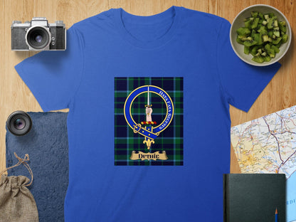 Physical Item S / Royal Duthie Clan Scottish Tartan Crest Unisex T-Shirt