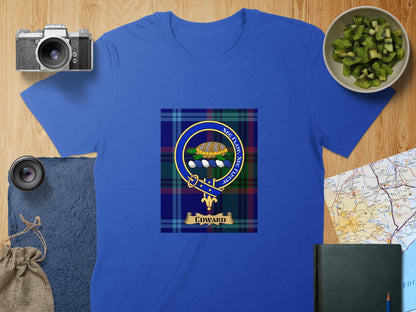 Physical Item S / Royal Edward Clan Scottish Tartan Crest Unisex T-Shirt