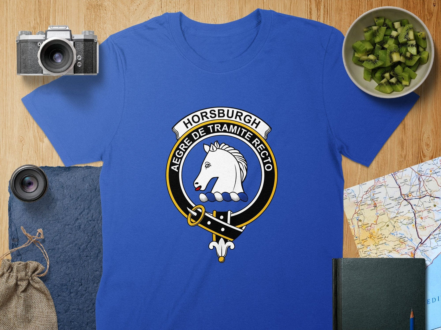 Physical Item S / Royal Horsburgh Clan Crest Scottish Unisex T-Shirt