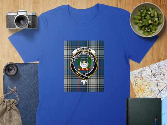 Physical Item S / Royal Kinnaird Clan Scottish Tartan Crest Unisex T-Shirt