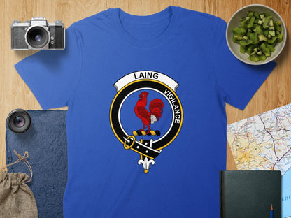 Physical Item S / Royal Laing Clan Crest Scottish Unisex t-shirt