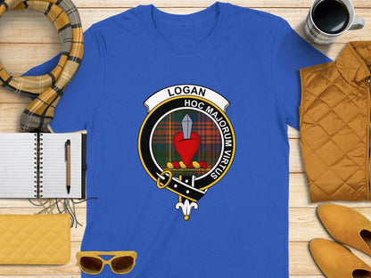 Physical Item S / Royal Logan Clan Scottish Tartan Crest T-Shirt
