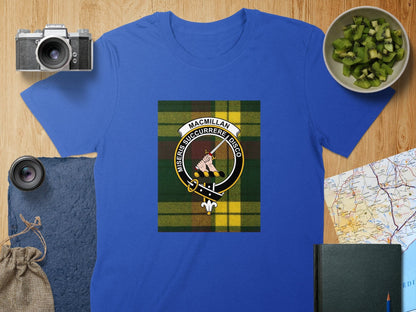 Physical Item S / Royal Macmillan Clan Scottish Tartan Crest Unisex T-Shirt