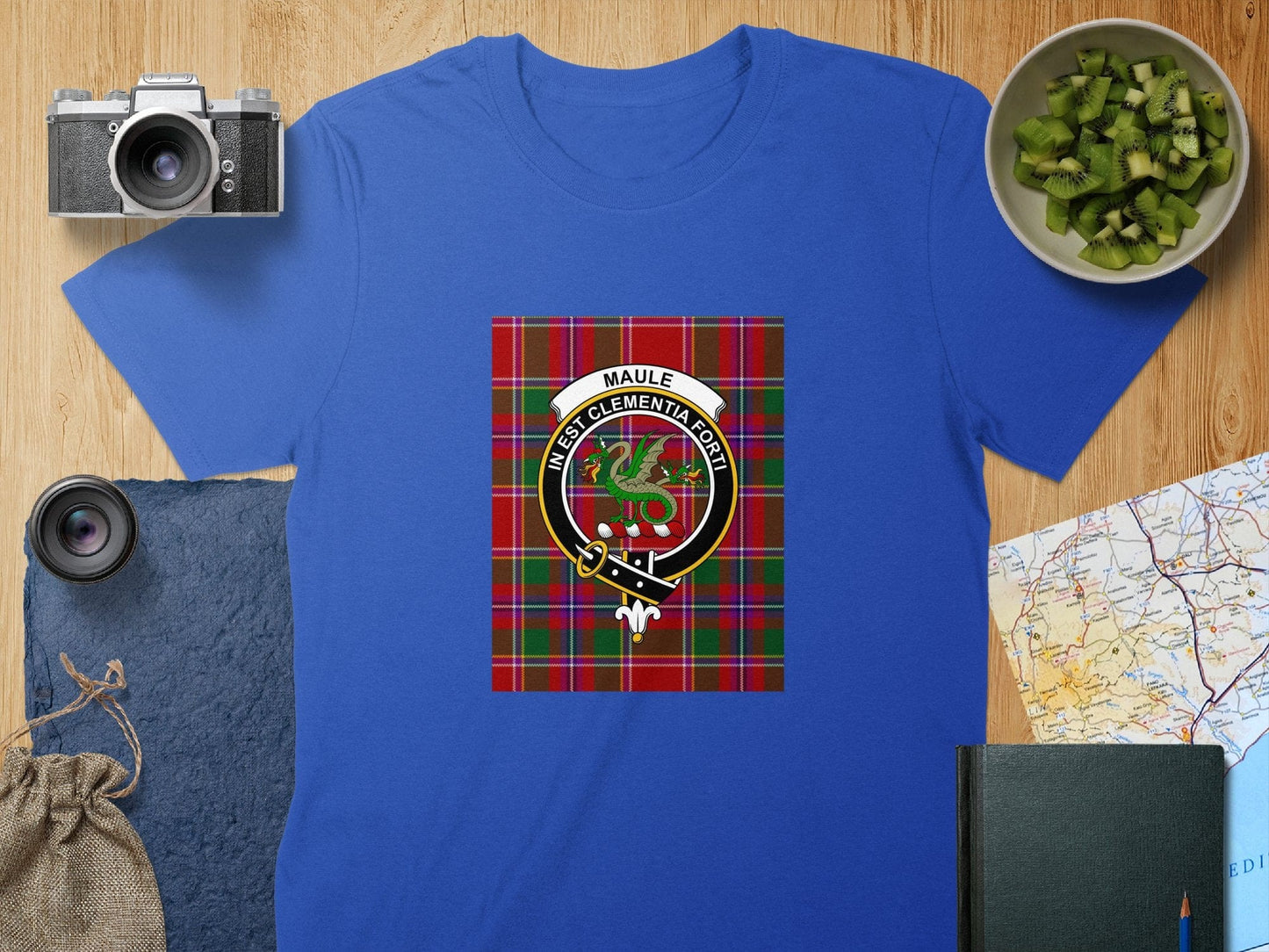 Physical Item S / Royal Maule Clan Scottish Tartan Crest Unisex T-Shirt