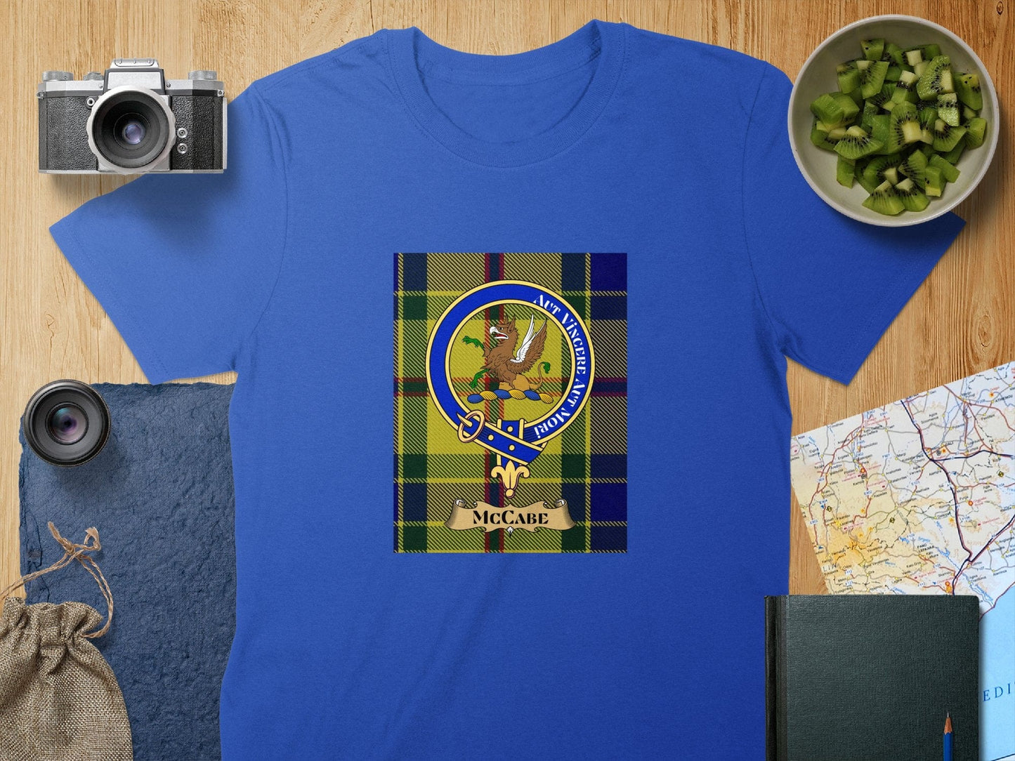 Physical Item S / Royal McCabe Clan Scottish Tartan Crest Unisex T-Shirt