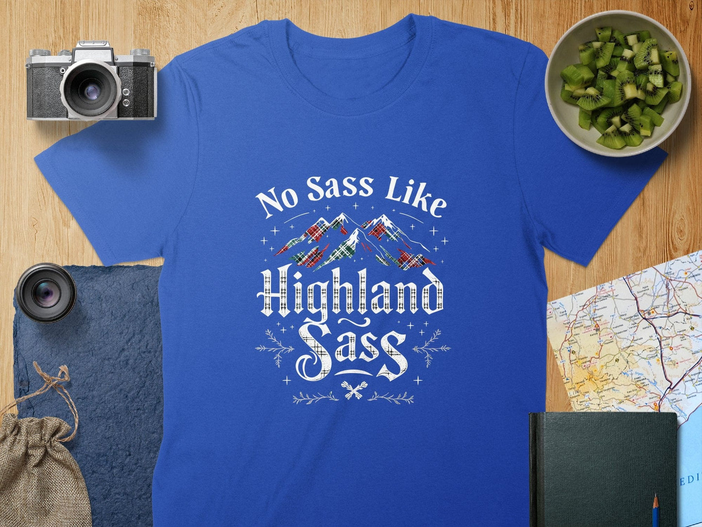 Physical Item S / Royal No Sass Like Highland Sass Scottish T-Shirts