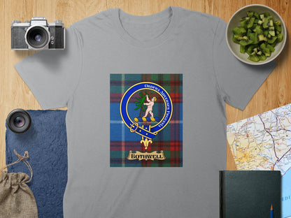 Physical Item S / Sport Grey Bothwell Clan Scottish Tartan Crest Unisex T-Shirt