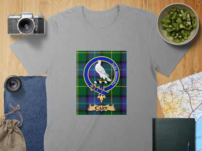 Physical Item S / Sport Grey Cant Clan Scottish Tartan Crest Unisex T-Shirt