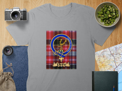 Physical Item S / Sport Grey Duff Clan Scottish Tartan Crest Unisex T-Shirt