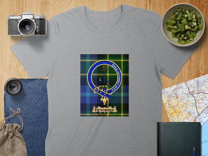 Physical Item S / Sport Grey Dunmore Clan Scottish Tartan Crest Unisex T-Shirt