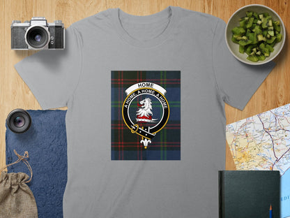 Physical Item S / Sport Grey Home Clan Scottish Tartan Crest Unisex T-Shirt