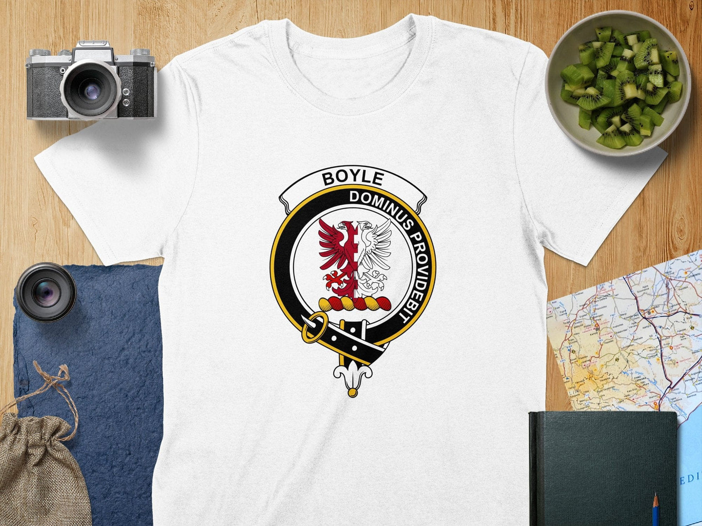 Physical Item S / White Boyle Clan Crest Scottish Unisex T-Shirt