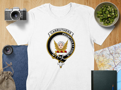 Physical Item S / White Carruthers Clan Crest Scottish Unisex T-Shirt