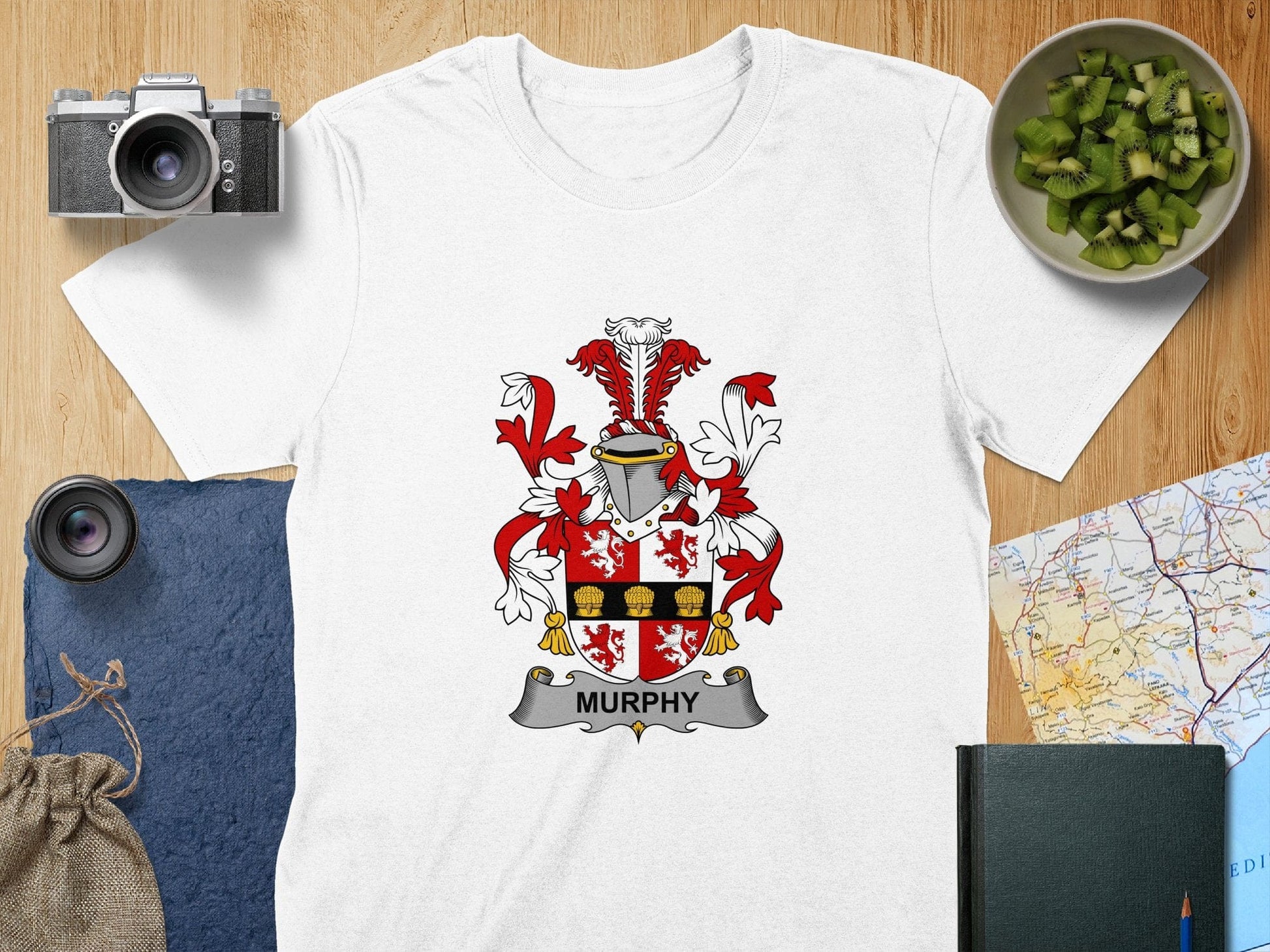 Physical Item S / White Murphy Surname Irish Heraldry Unisex T-Shirt