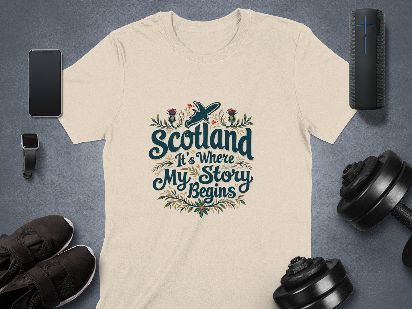 Physical Item Sand / S Scotland It's Where My Story Begins T-Shirt