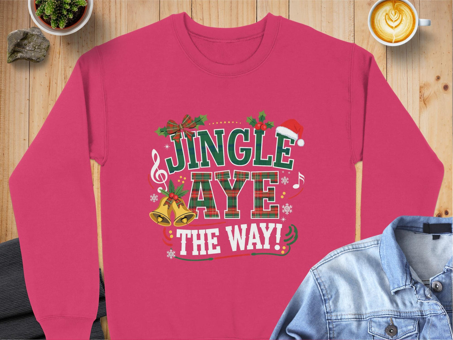 Physical Item Scottish Christmas Jingle Aye The Way Sweatshirts