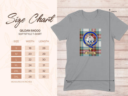 Physical Item Sellar Clan Scottish Tartan Crest Unisex T-Shirt