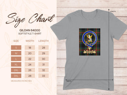 Physical Item Stuart Clan Scottish Tartan Crest Unisex T-Shirt