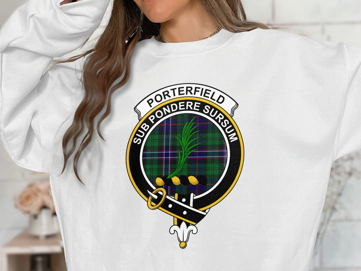 Physical Item Sweatshirts / S / Ash Porterfield Scottish Clan Crest Tartan long sleeve tee sweatshirt hoodie