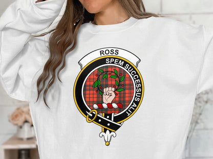 Physical Item Sweatshirts / S / Ash Ross Spem Successus Alit Clan Crest long sleeve tee sweatshirt hoodie